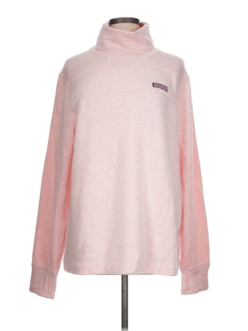 Womens Vineyard VINES Light Pink Turtleneck Sweatshirt - Medium